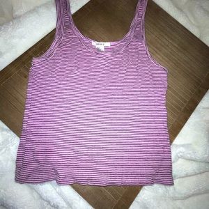 Purple Stripped tank top
